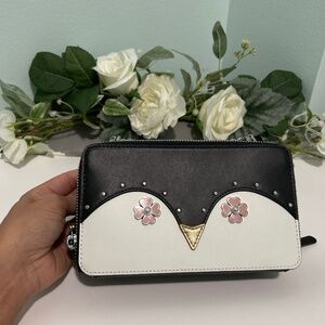 Kate Spade Frosty penguin double zip crossbody NWOT